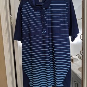 Oakley polo shirts, 2XL, dark blue and light blue